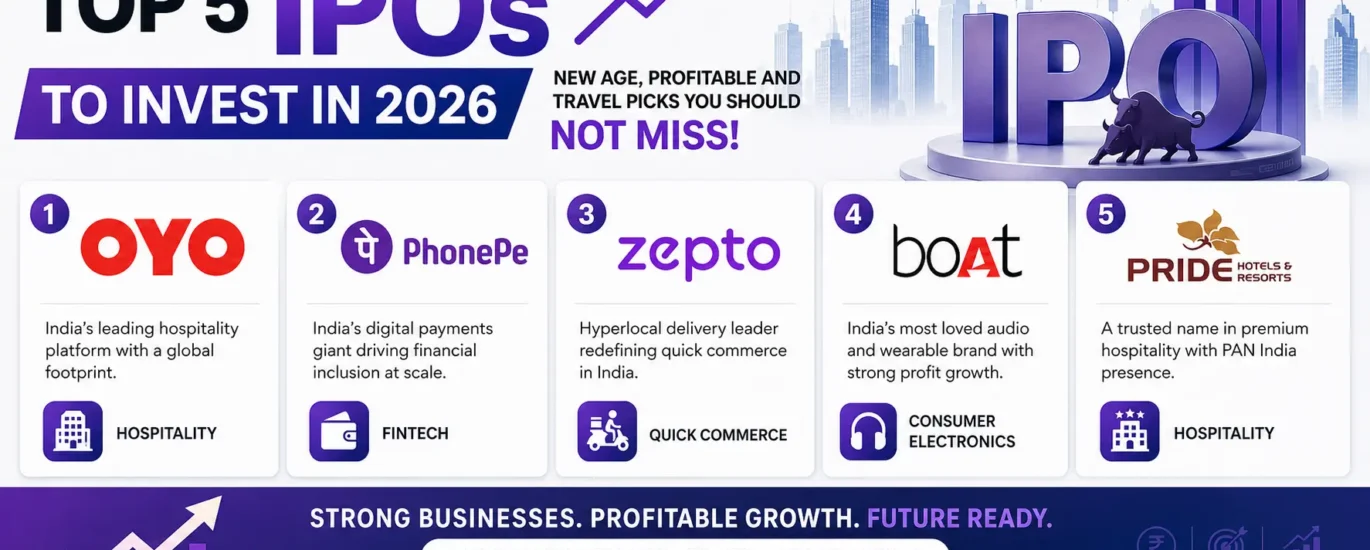 Top 5 IPOs to Invest in 2026 New Age, Profitable and Travel Picks You Should Not Miss